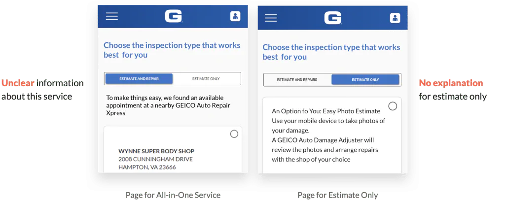 Existing options with insufficient explanation
