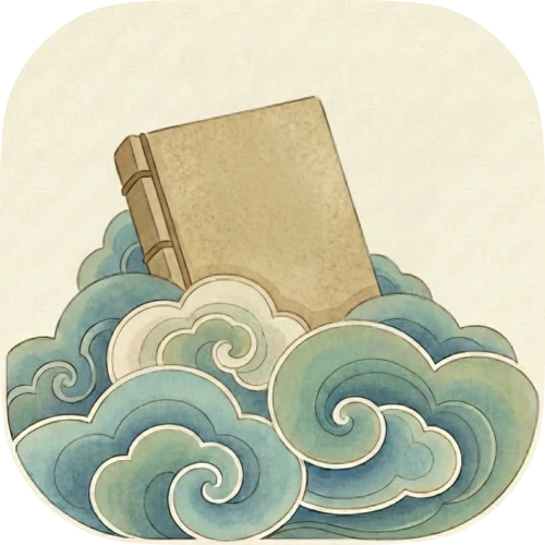 Inkling logo: a book rising through stylized clouds